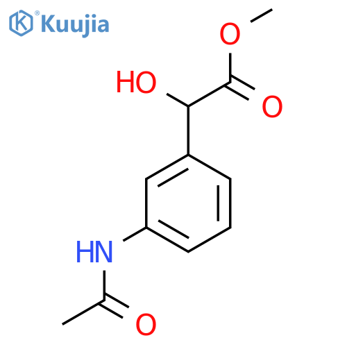 methyl 2-(3-acetamidophenyl)-2-hydroxyacetate structure