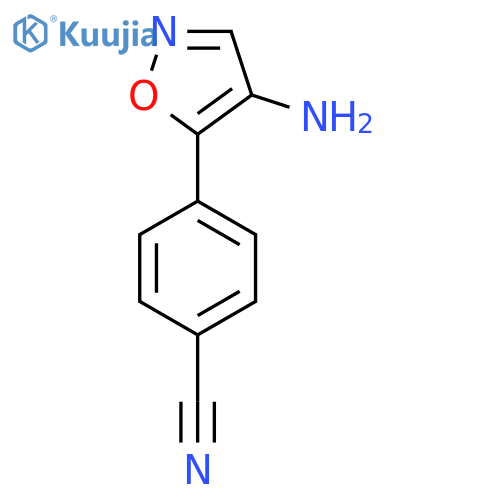 4-(4-amino-1,2-oxazol-5-yl)benzonitrile structure