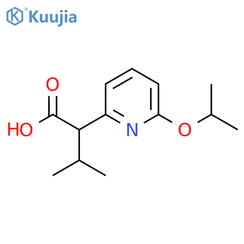 3-methyl-2-6-(propan-2-yloxy)pyridin-2-ylbutanoic acid structure