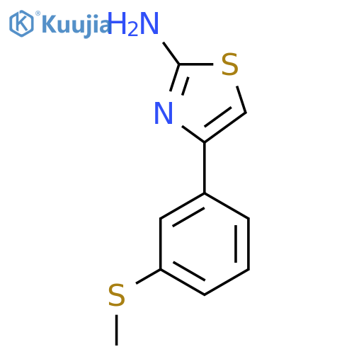 4-3-(methylsulfanyl)phenyl-1,3-thiazol-2-amine structure