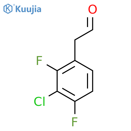 2-(3-chloro-2,4-difluorophenyl)acetaldehyde structure