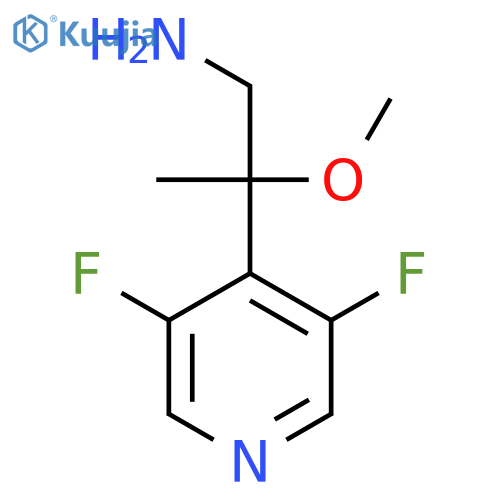 2-(3,5-difluoropyridin-4-yl)-2-methoxypropan-1-amine structure