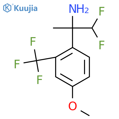 1,1-difluoro-2-4-methoxy-2-(trifluoromethyl)phenylpropan-2-amine structure