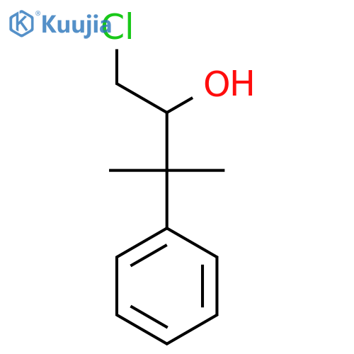 1-chloro-3-methyl-3-phenylbutan-2-ol structure