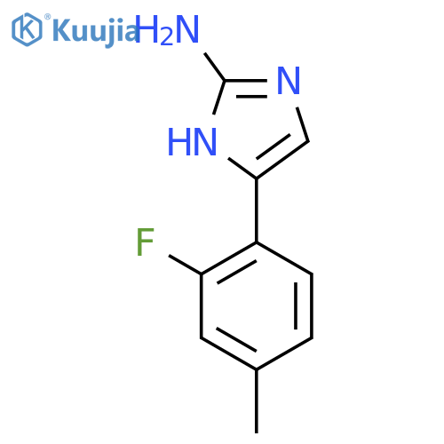 5-(2-fluoro-4-methylphenyl)-1H-imidazol-2-amine structure