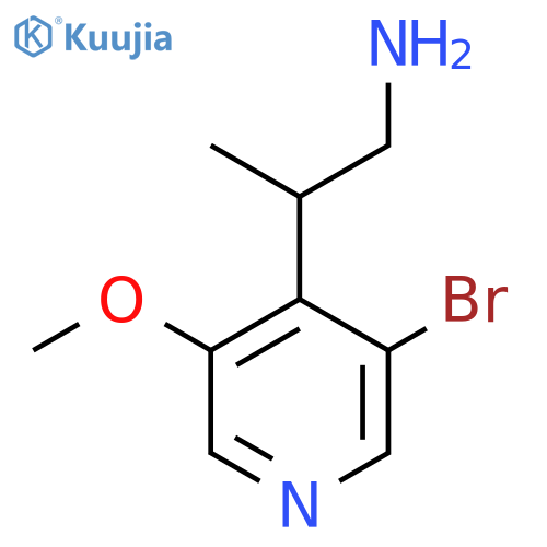 2-(3-bromo-5-methoxypyridin-4-yl)propan-1-amine structure