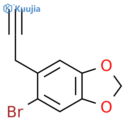 5-bromo-6-(prop-2-yn-1-yl)-1,3-dioxaindane structure