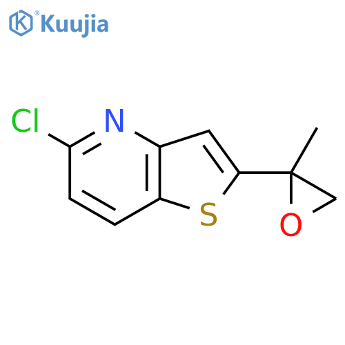 5-chloro-2-(2-methyloxiran-2-yl)thieno3,2-bpyridine structure