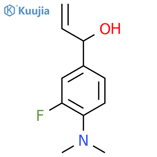 1-4-(dimethylamino)-3-fluorophenylprop-2-en-1-ol structure