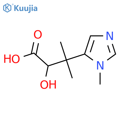 2-hydroxy-3-methyl-3-(1-methyl-1H-imidazol-5-yl)butanoic acid structure