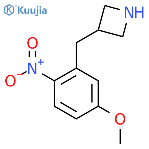 3-(5-methoxy-2-nitrophenyl)methylazetidine structure