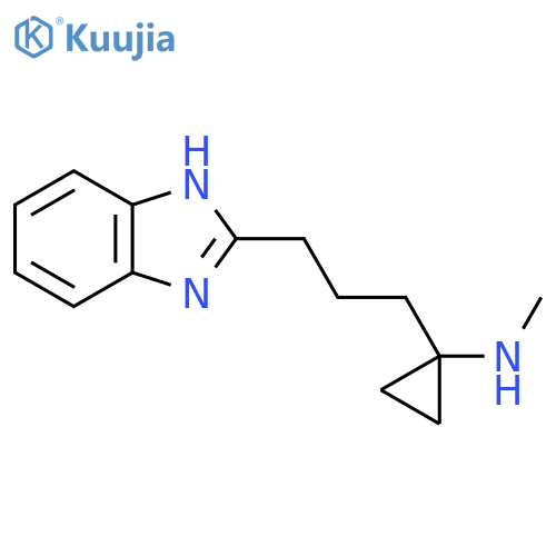 1-3-(1H-1,3-benzodiazol-2-yl)propyl-N-methylcyclopropan-1-amine structure