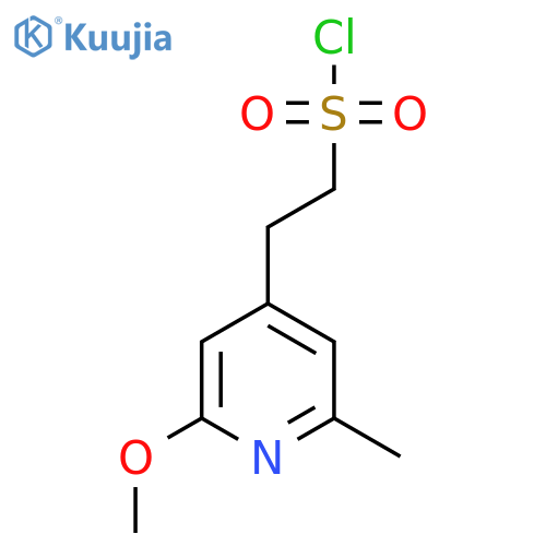 2-(2-methoxy-6-methylpyridin-4-yl)ethane-1-sulfonyl chloride structure