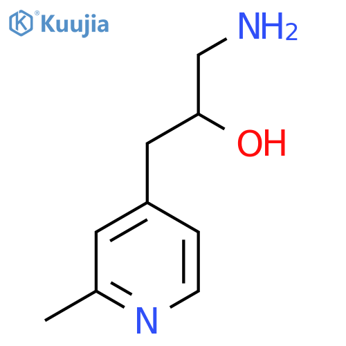 1-amino-3-(2-methylpyridin-4-yl)propan-2-ol structure