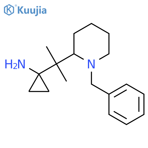 1-2-(1-benzylpiperidin-2-yl)propan-2-ylcyclopropan-1-amine structure