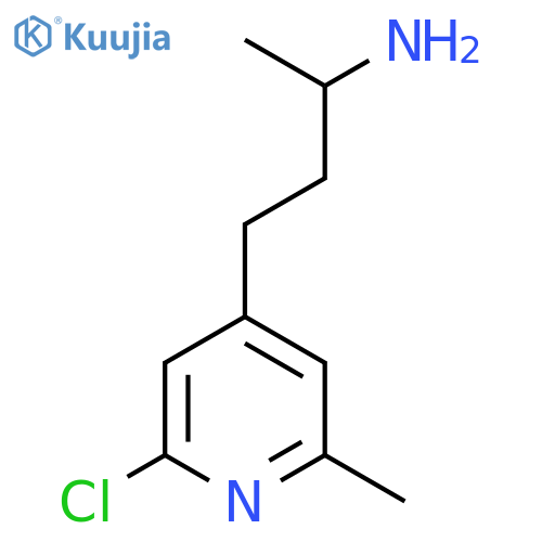 4-(2-chloro-6-methylpyridin-4-yl)butan-2-amine structure