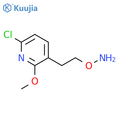 O-2-(6-chloro-2-methoxypyridin-3-yl)ethylhydroxylamine structure