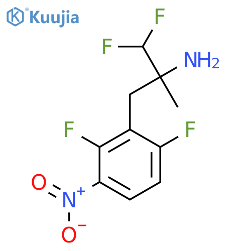 3-(2,6-difluoro-3-nitrophenyl)-1,1-difluoro-2-methylpropan-2-amine structure