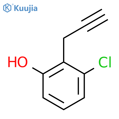 3-chloro-2-(prop-2-yn-1-yl)phenol structure