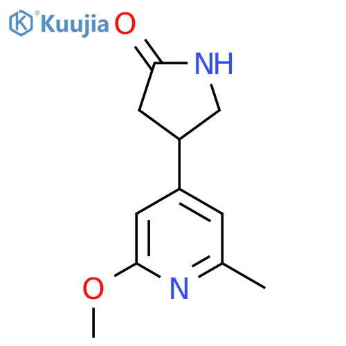 4-(2-methoxy-6-methylpyridin-4-yl)pyrrolidin-2-one structure