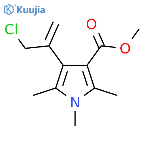 methyl 4-(3-chloroprop-1-en-2-yl)-1,2,5-trimethyl-1H-pyrrole-3-carboxylate structure
