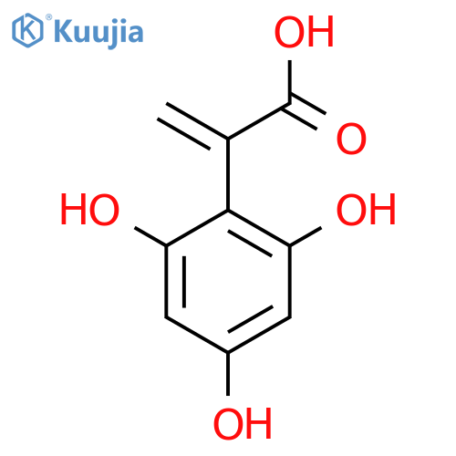 2-(2,4,6-trihydroxyphenyl)prop-2-enoic acid structure