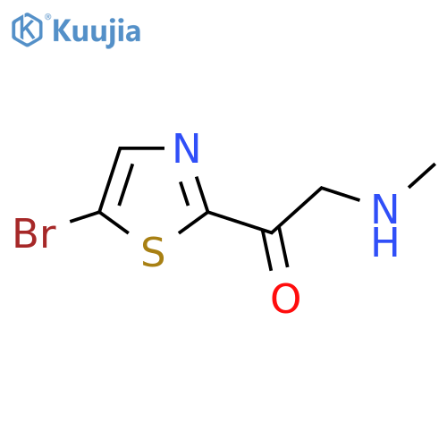 1-(5-bromo-1,3-thiazol-2-yl)-2-(methylamino)ethan-1-one structure