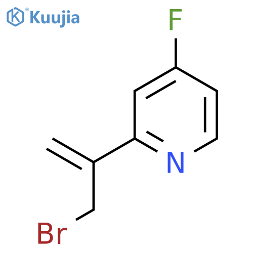 2-(3-bromoprop-1-en-2-yl)-4-fluoropyridine structure