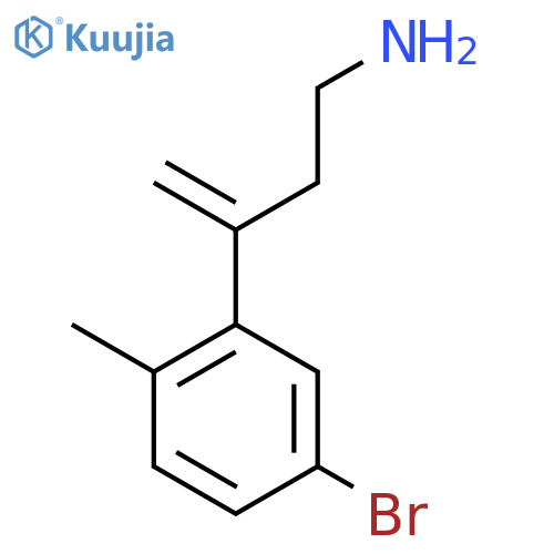 3-(5-bromo-2-methylphenyl)but-3-en-1-amine structure