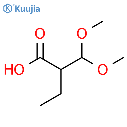 2-(dimethoxymethyl)butanoic acid structure