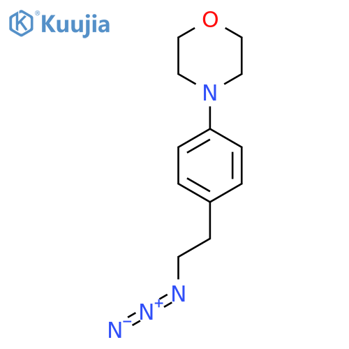 4-4-(2-azidoethyl)phenylmorpholine structure