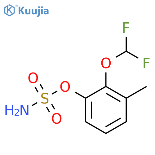 2-(difluoromethoxy)-3-methylphenyl sulfamate structure