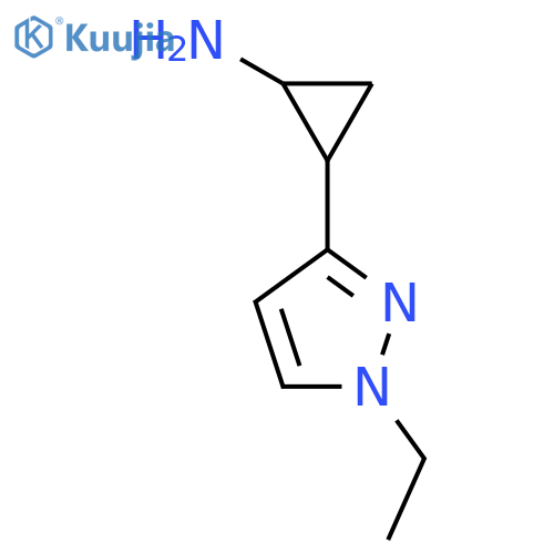 2-(1-ethyl-1H-pyrazol-3-yl)cyclopropan-1-amine structure