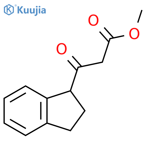 methyl 3-(2,3-dihydro-1H-inden-1-yl)-3-oxopropanoate structure