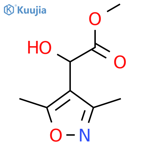 methyl 2-(dimethyl-1,2-oxazol-4-yl)-2-hydroxyacetate structure