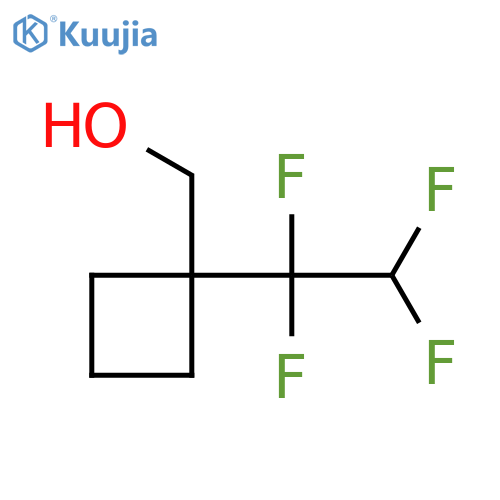 1-(1,1,2,2-tetrafluoroethyl)cyclobutylmethanol structure