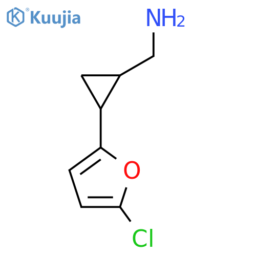 2-(5-chlorofuran-2-yl)cyclopropylmethanamine structure