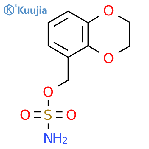 (2,3-dihydro-1,4-benzodioxin-5-yl)methyl sulfamate structure