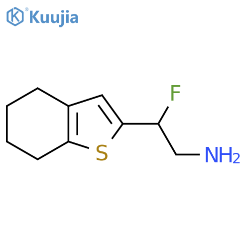 2-fluoro-2-(4,5,6,7-tetrahydro-1-benzothiophen-2-yl)ethan-1-amine structure