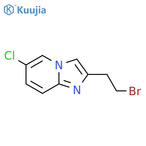 2-(2-bromoethyl)-6-chloroimidazo1,2-apyridine structure