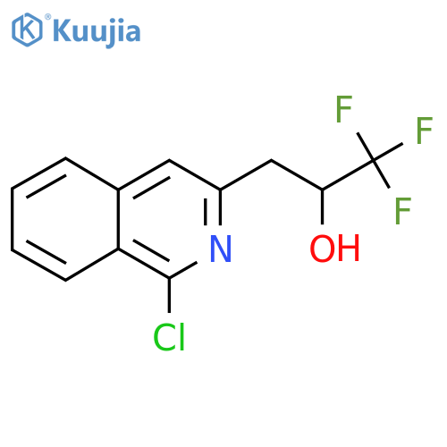 3-(1-chloroisoquinolin-3-yl)-1,1,1-trifluoropropan-2-ol structure