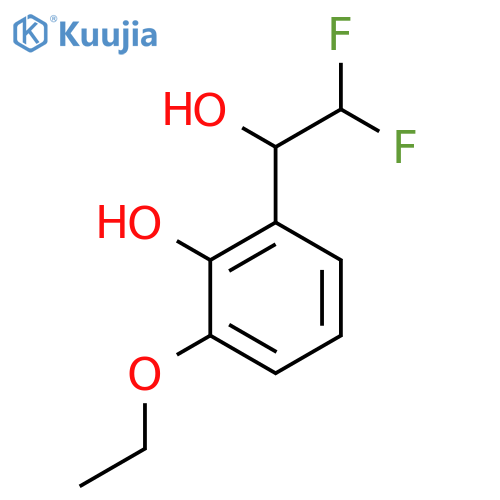 2-(2,2-difluoro-1-hydroxyethyl)-6-ethoxyphenol structure
