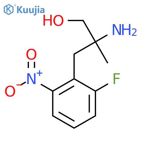 2-amino-3-(2-fluoro-6-nitrophenyl)-2-methylpropan-1-ol structure