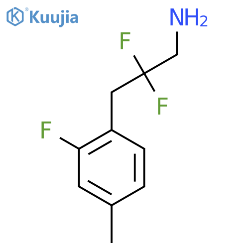 2,2-difluoro-3-(2-fluoro-4-methylphenyl)propan-1-amine structure