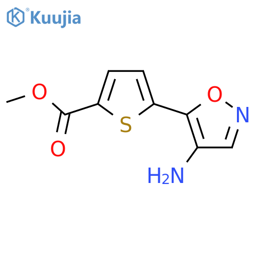 methyl 5-(4-amino-1,2-oxazol-5-yl)thiophene-2-carboxylate structure