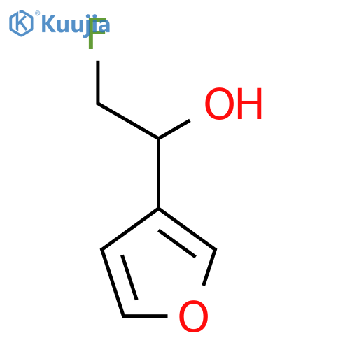2-fluoro-1-(furan-3-yl)ethan-1-ol structure