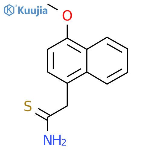 2-(4-methoxynaphthalen-1-yl)ethanethioamide structure