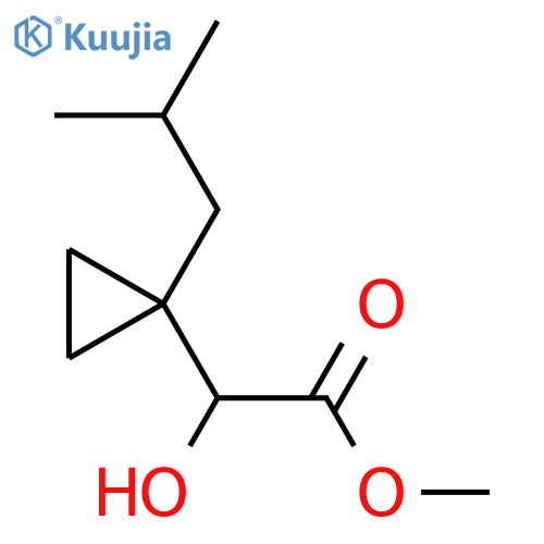 methyl 2-hydroxy-2-1-(2-methylpropyl)cyclopropylacetate structure