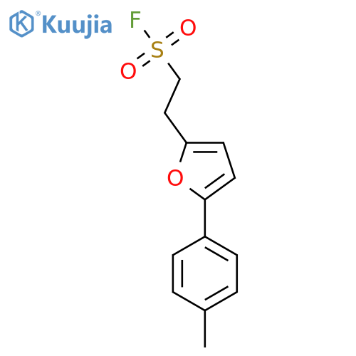 2-5-(4-methylphenyl)furan-2-ylethane-1-sulfonyl fluoride structure