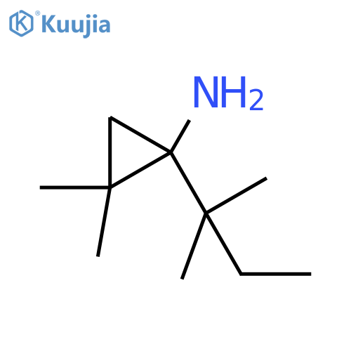 2,2-dimethyl-1-(2-methylbutan-2-yl)cyclopropan-1-amine structure